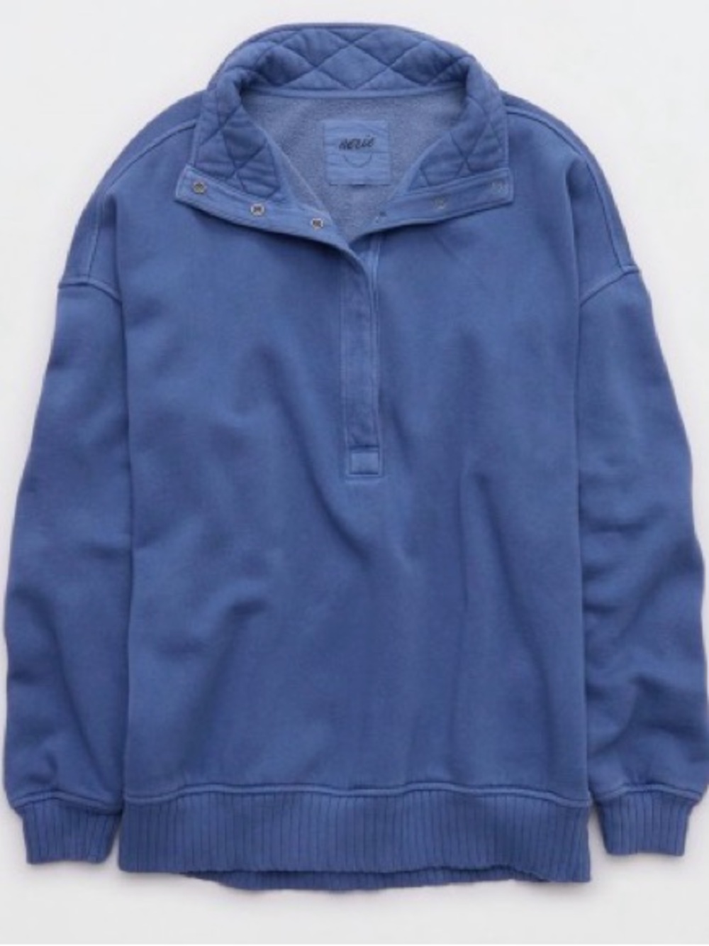 Aerie Oh Snap! Sweatshirt - Marbled Blue